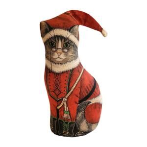 Vintage 1994 Dorothy Dear The Toy Works USA SANTA PAWS STUFFED FABRIC DOOR STOP